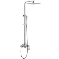 Душевая стойка ABBER Wasserfall AF8616SPL с изливом, сатин