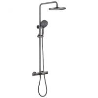 Душевая стойка ABBER Thermostat AF8516NGL с термостатом и изливом, никель