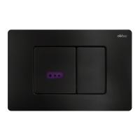 Кнопка смыва сенсорная ABBER AC0122SMB черная матовая
