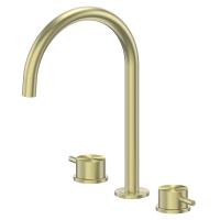 Смеситель ABBER Wasser Kreis 316 AF8108BG-M для раковины, золото брашированное