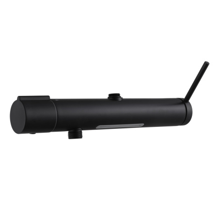 Душевая стойка ABBER Emotion AF8816BL с изливом, черный матовый