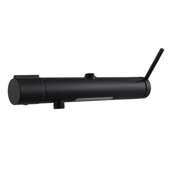 Душевая стойка ABBER Emotion AF8816BL с изливом, черный матовый